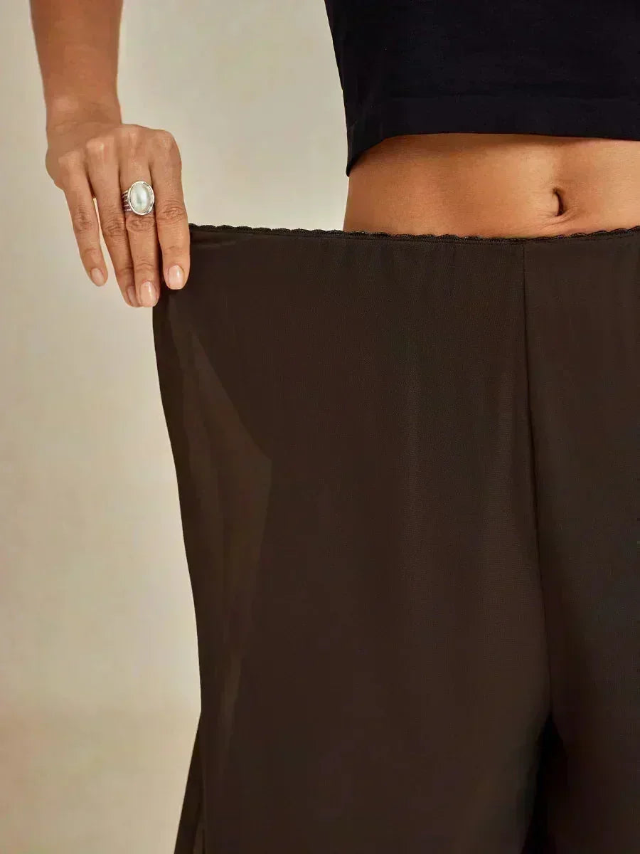 Chiffon, highly elastic lining