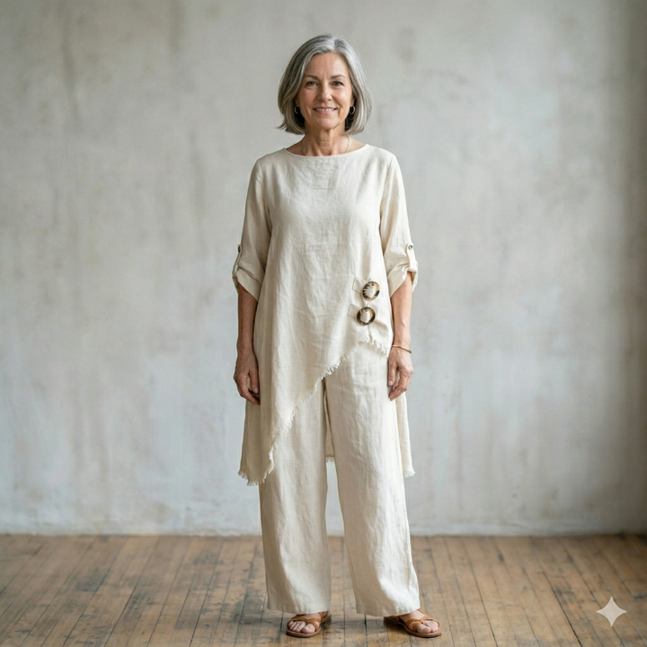 Isabelle | Relaxed Linen Blend Set