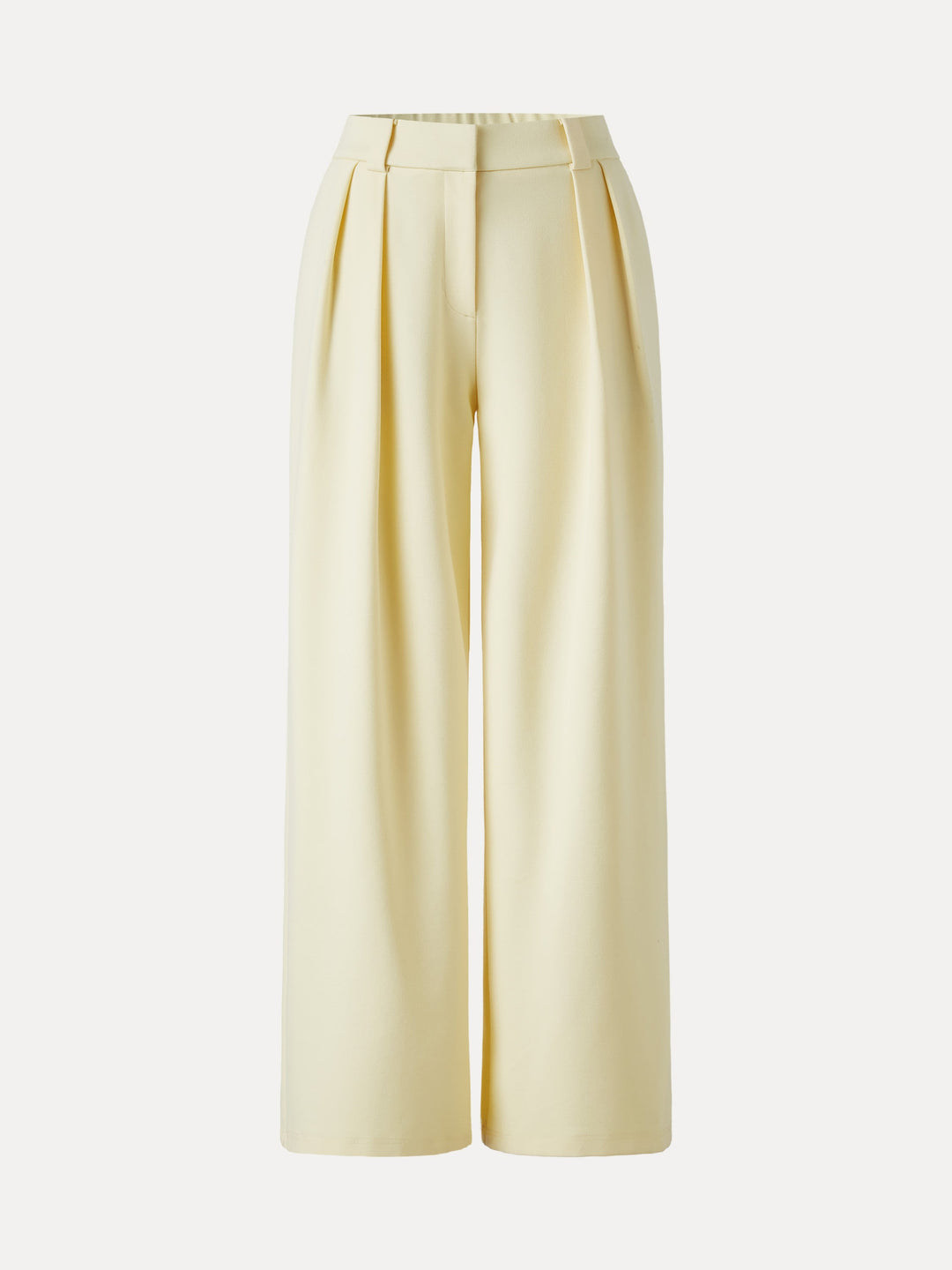 4-Way Stretch Drapey Mid Rise Wide Leg Work Pants