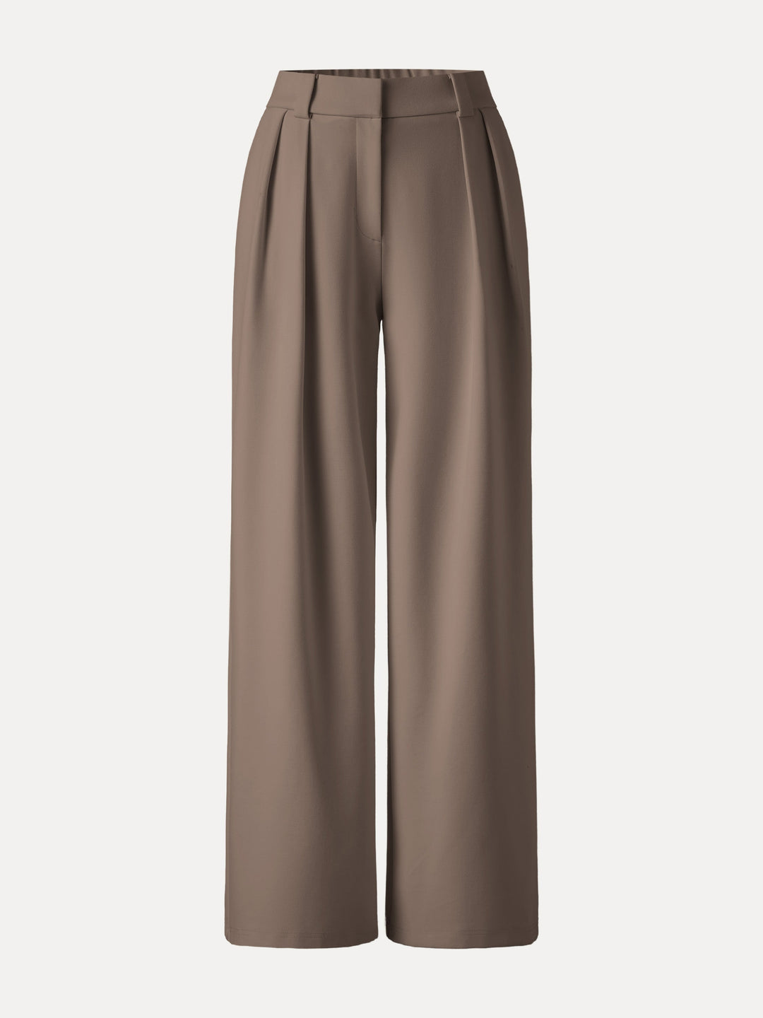 4-Way Stretch Drapey Mid Rise Wide Leg Work Pants