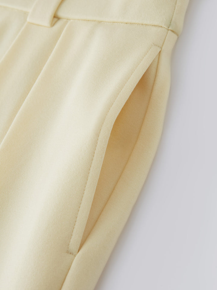 4-Way Stretch Drapey Mid Rise Wide Leg Work Pants