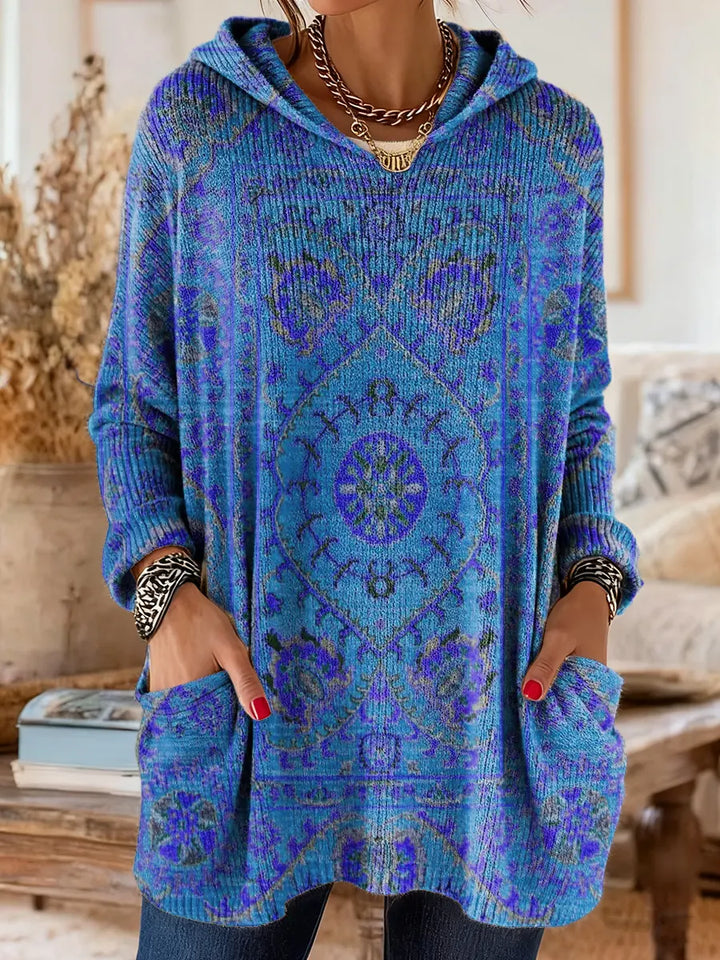 Seraphina Retro Hooded Knit