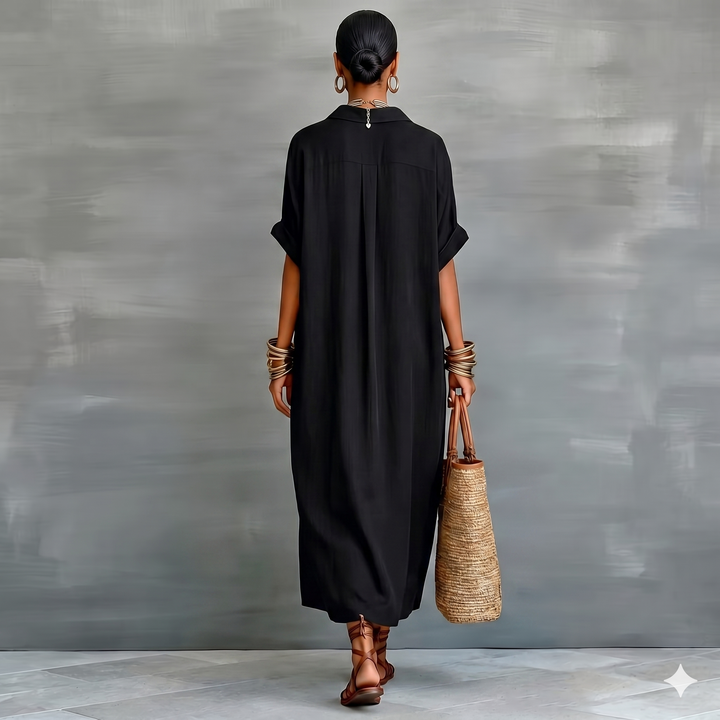 Lena | Casual Loose Fit Summer Midi Dress