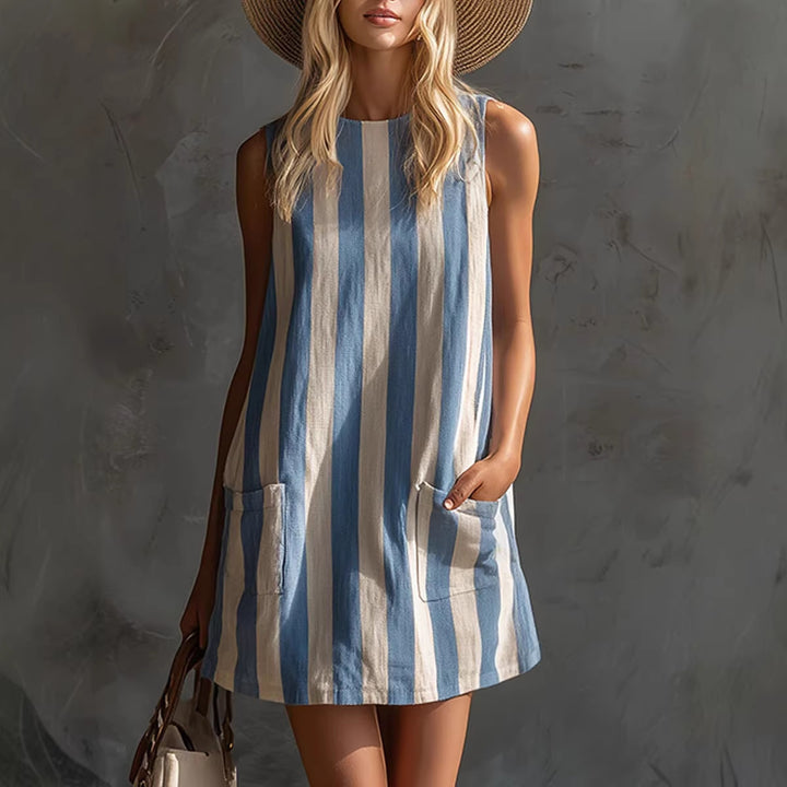 Margot | Vintage Striped Mini Dress