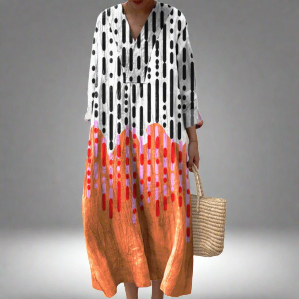 Kiara™ Elegant Geometric Dress