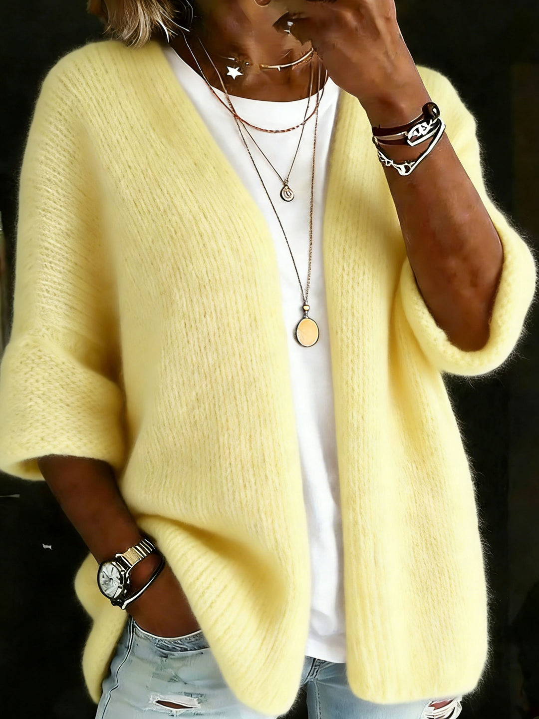 Casual vest met lange mouwen