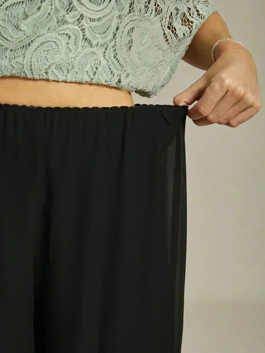 Chiffon, highly elastic lining