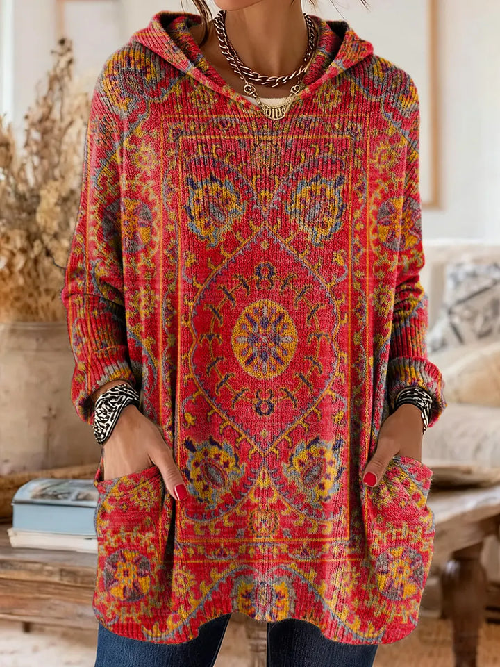 Seraphina Retro Hooded Knit