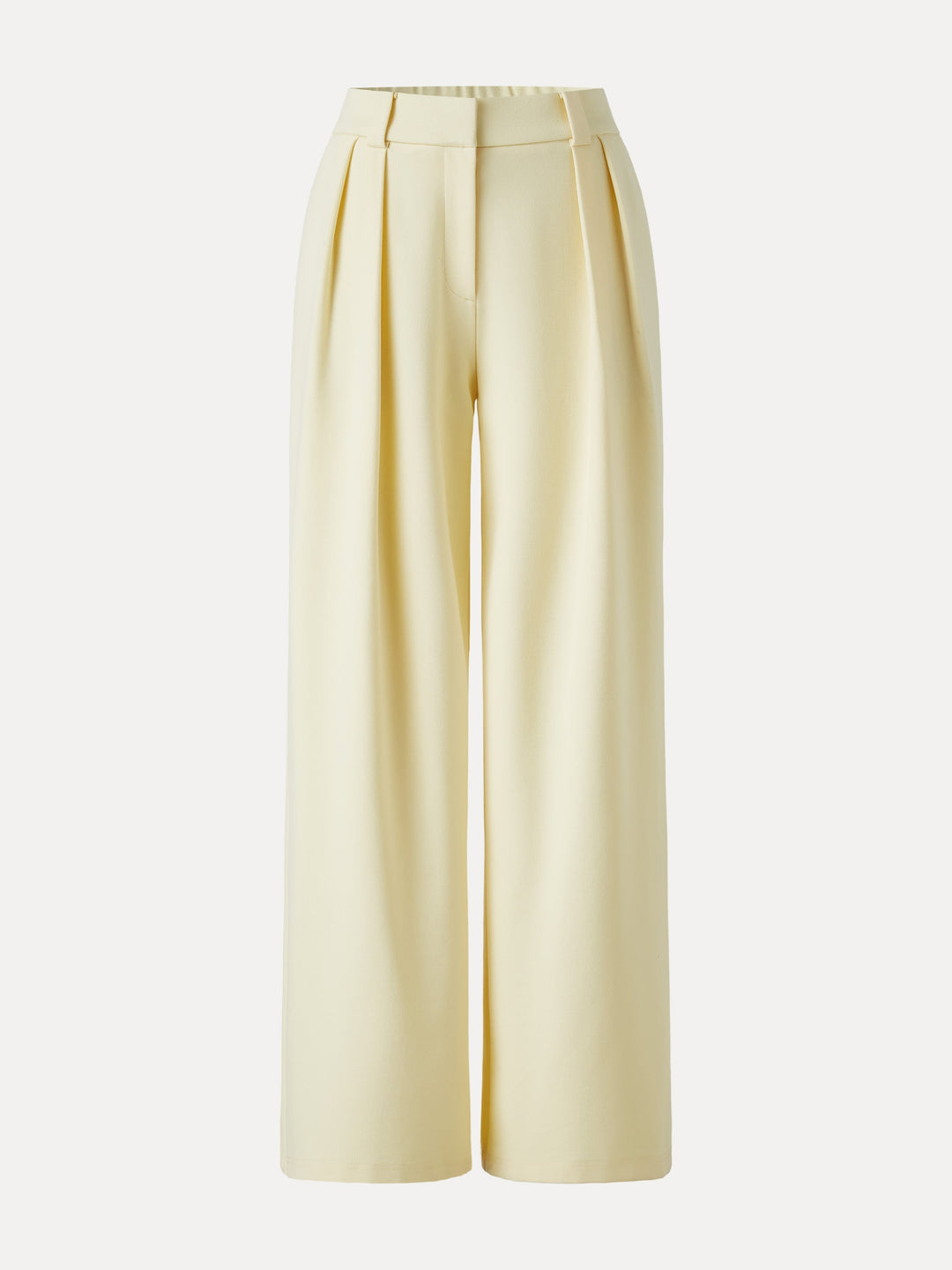 4-Way Stretch Drapey Mid Rise Wide Leg Work Pants