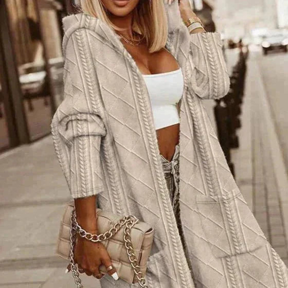 Jelone™  Extended Length Hooded Cardigan
