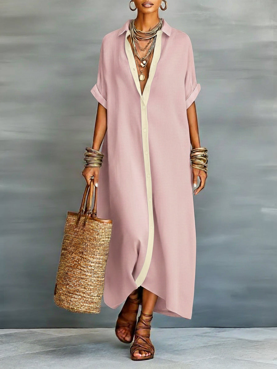 Lena | Casual Loose Fit Summer Midi Dress