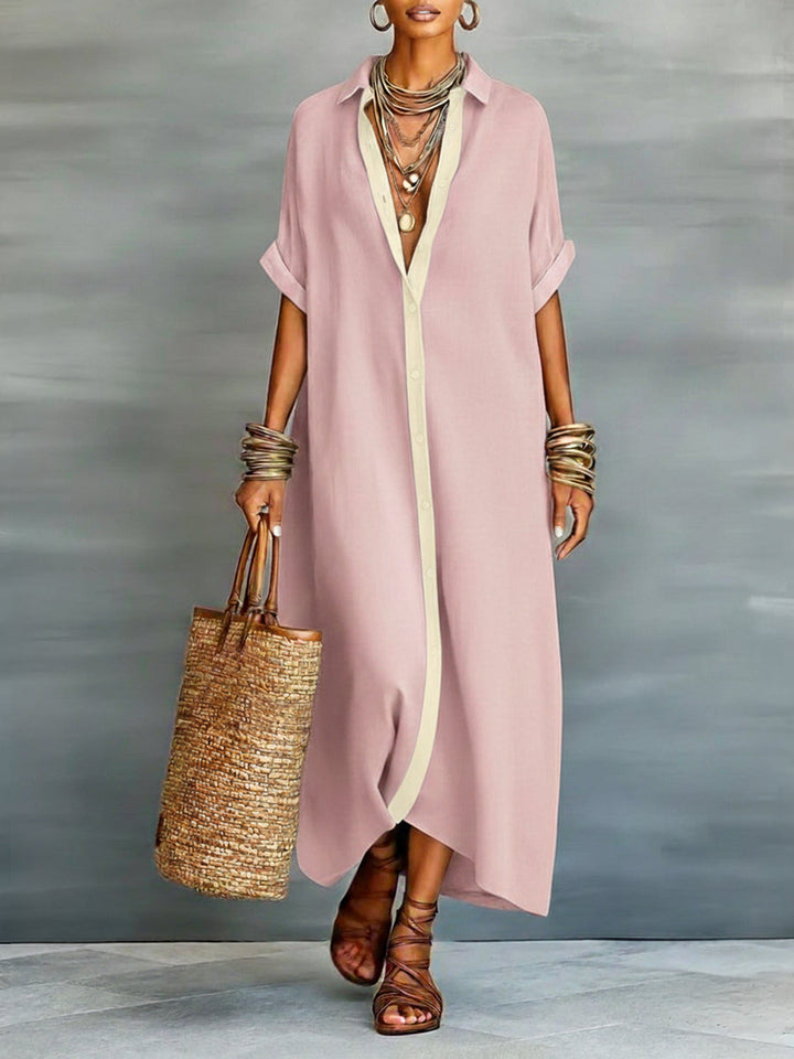 Lena | Casual Loose Fit Summer Midi Dress