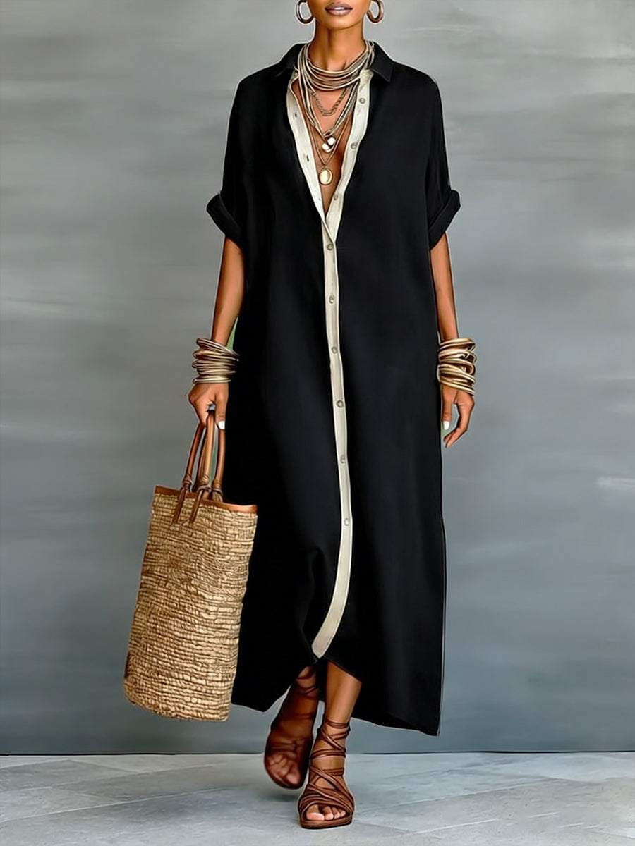 Lena | Casual Loose Fit Summer Midi Dress