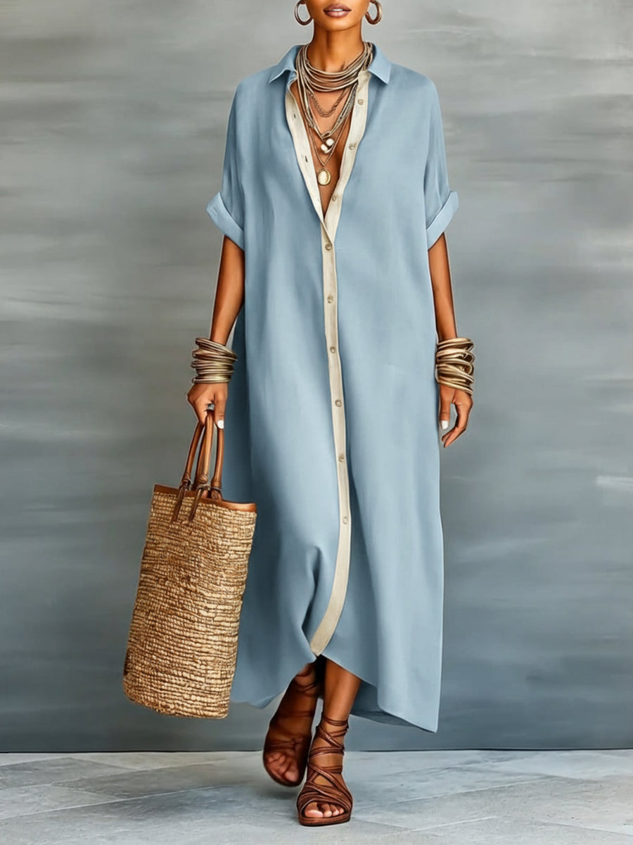 Lena | Casual Loose Fit Summer Midi Dress