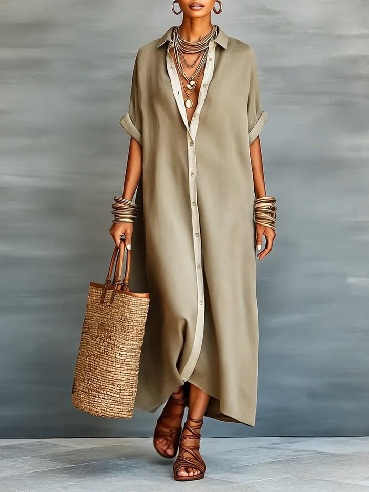 Lena | Casual Loose Fit Summer Midi Dress