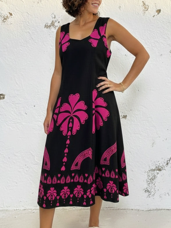 Love Blossoms Floral Print Midi Dress