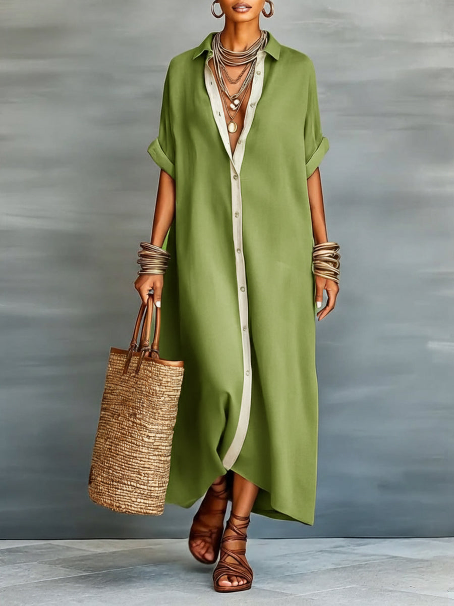 Lena | Casual Loose Fit Summer Midi Dress