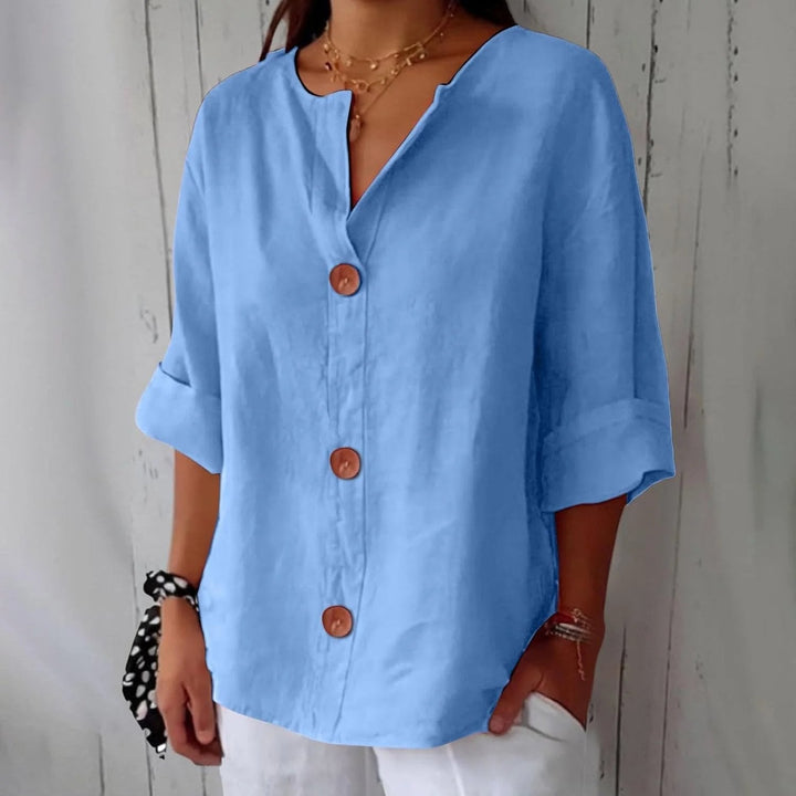 Ivy™ | Lightweight Linen Loose-Fit Blouse