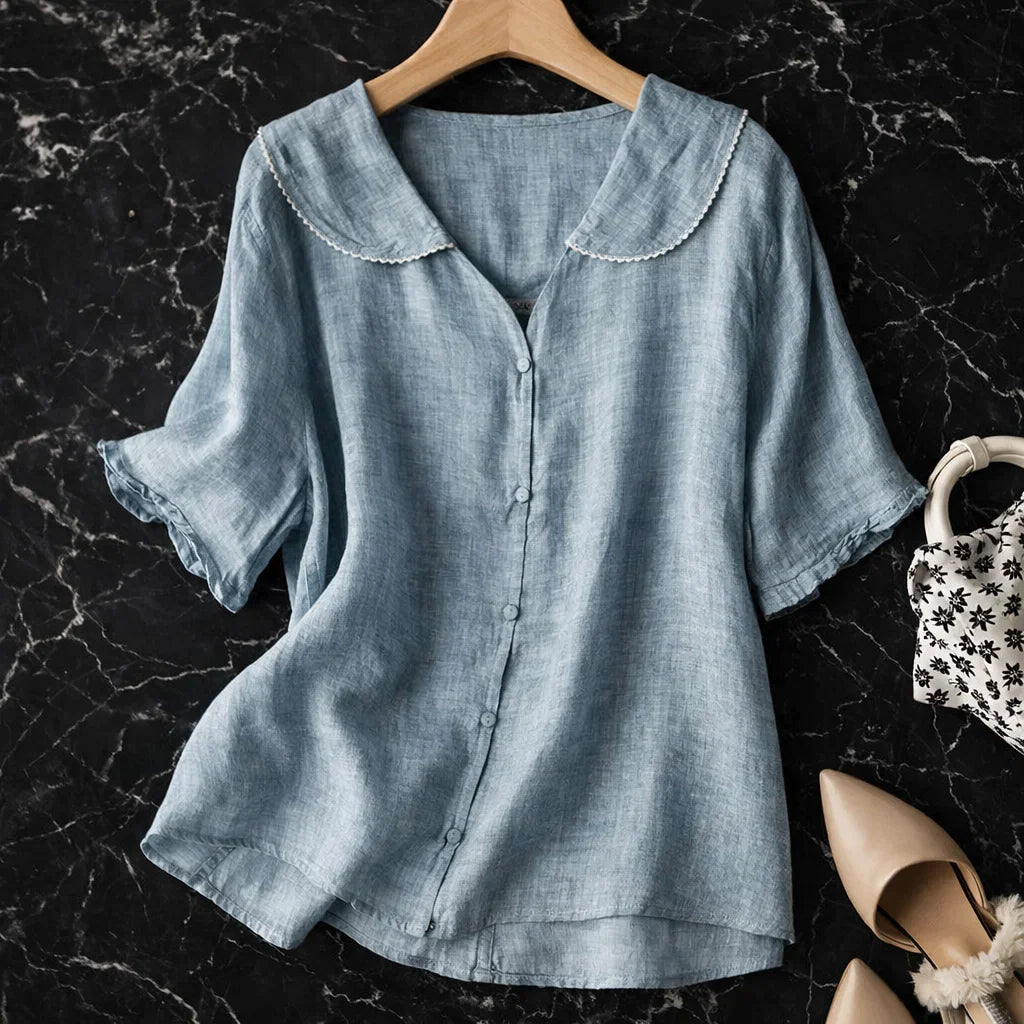 RICA LINEN BLOUSE
