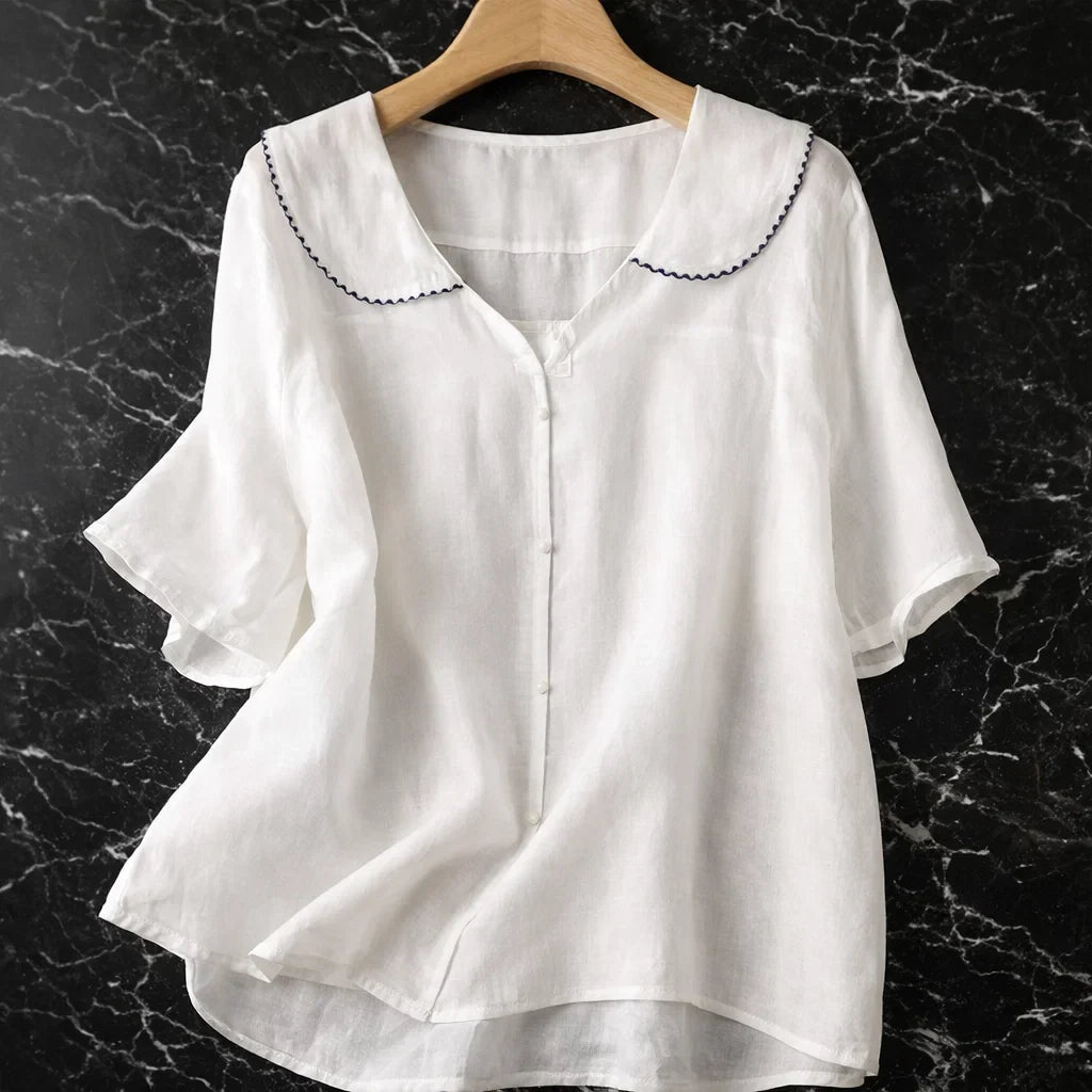 RICA LINEN BLOUSE