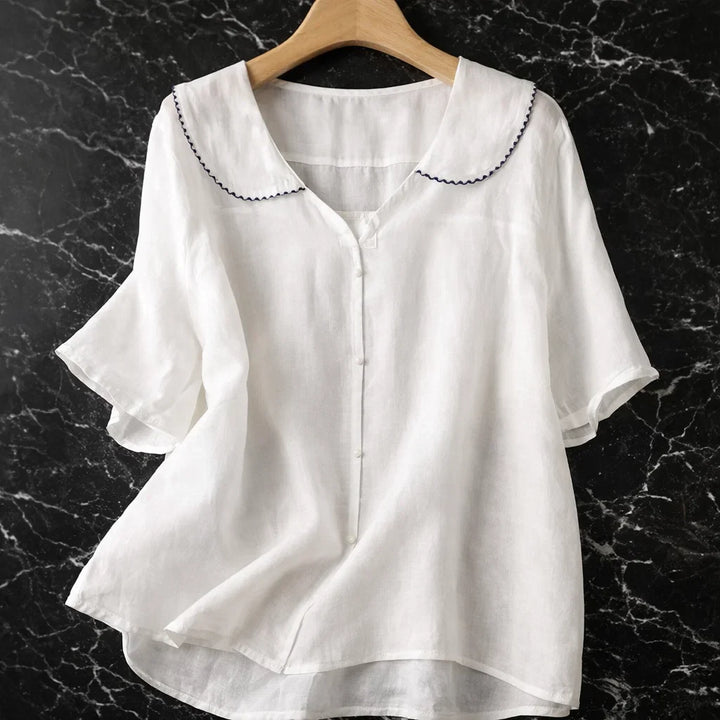 RICA LINEN BLOUSE