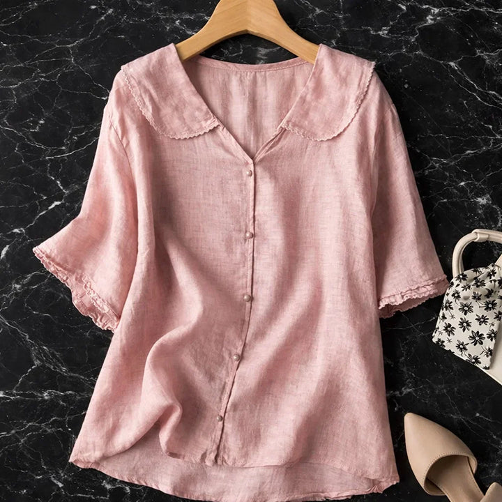 RICA LINEN BLOUSE