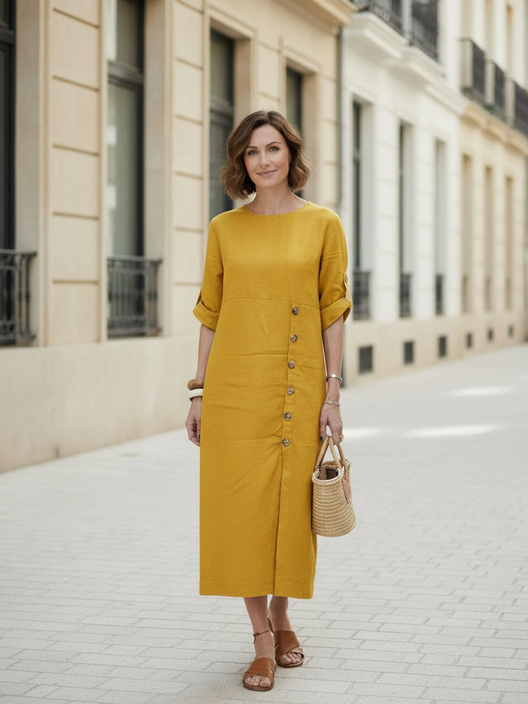 Linen Pure Elegance Dress